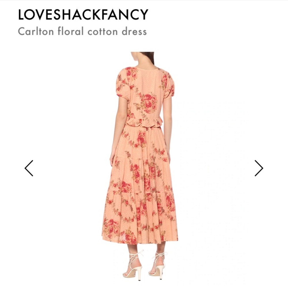 LoveShackFancy Carlton Dress Pink Lemonade Size 2 - Picture 2 of 12